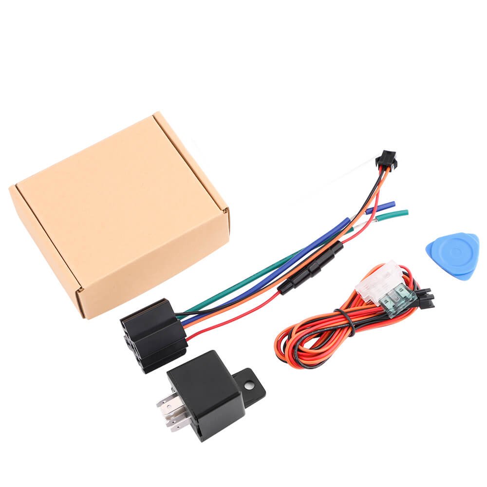 IK720- ACC Detection 4G Relay Shape GPS Tracker for Car Motorcycle Vehicle Real-time Tracking Device with Google Map on Free APP