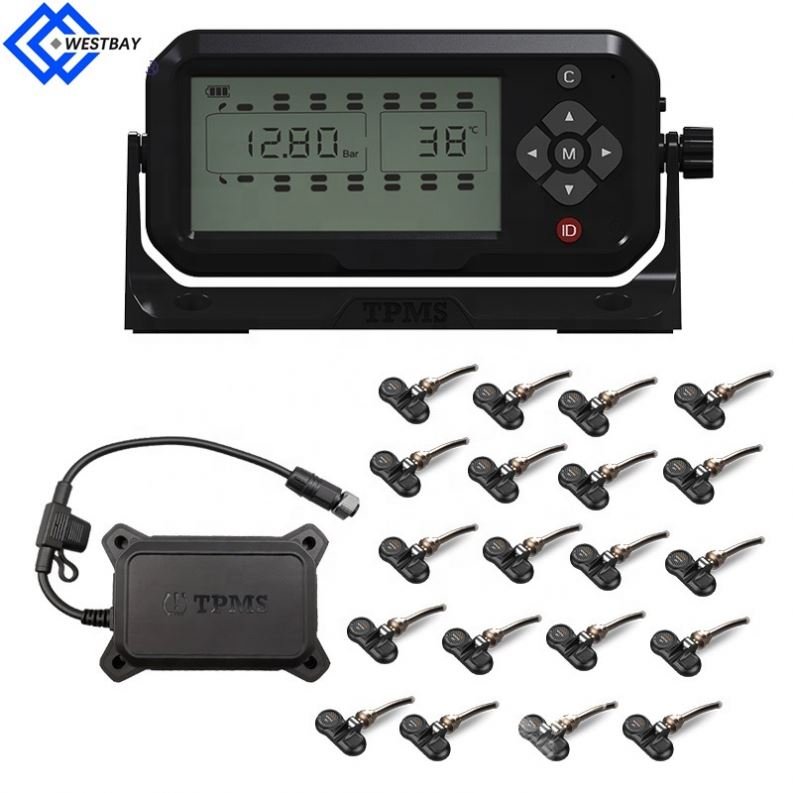 Westbay Trailer TPMS Tire Pressure Monitoring System with External Built-in Sensor for Heavy Trucks