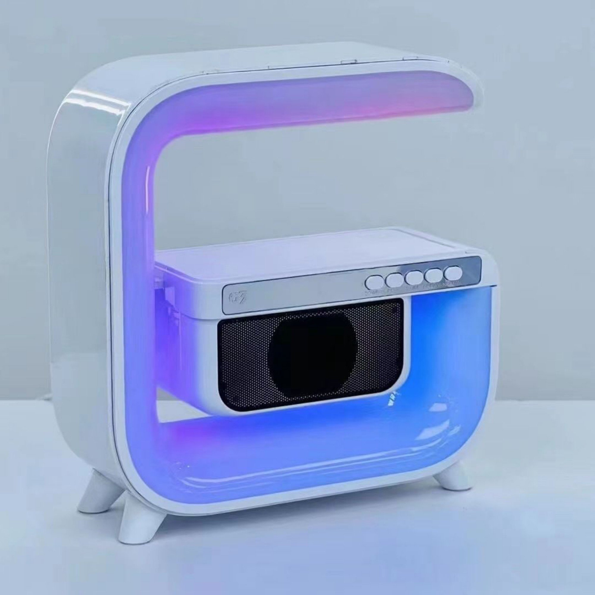 G3 Shape Party 10w Karaoke Ktv Portable Speaker with Wireless Mic and Wireless Charging Function for Watch, Pad, Phones, Etc