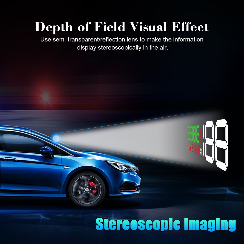 2025 New T900 Universal Auto Electronics HUD Speed Digital Meter LCD LED Display Auto Head-Up Speed Gauge Clock Function Cars
