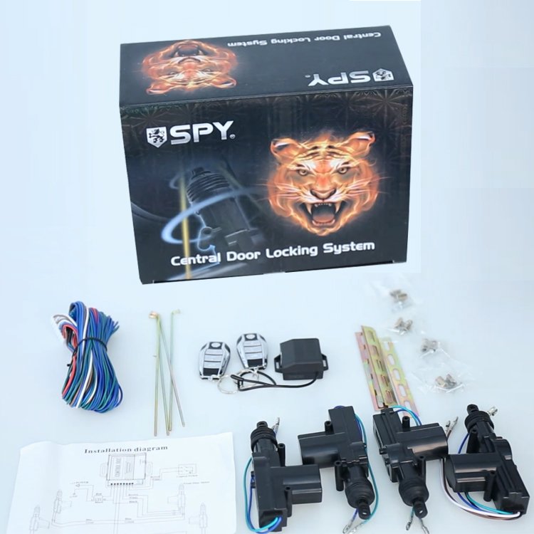 SPY Universal Car Auto Remote Central Kit Door Lock Locking Vehicle Keyless Entry System New With Remote Controllers