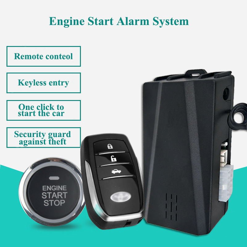 Hot Sales Fits Toyota Car Alarm Passive Keyless One Button Start Remote Control System Auto Central Lock Push Button