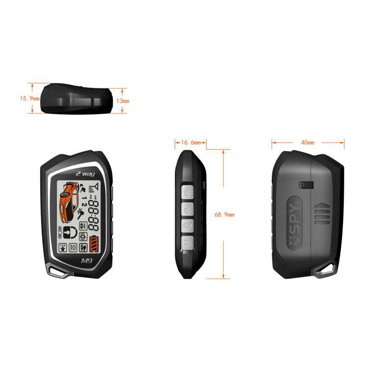Car Doorlock Smart Remote Car Key Lcd Screen Control Car Keys Alarm Engine Starter System