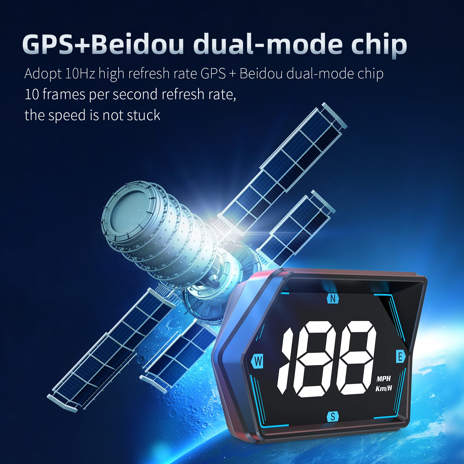 Universal Colorful Car GPS Smart Gauge HUD G20 Display Speedometer Projector Speedometer Smart Digital Alarm GPS for All Car