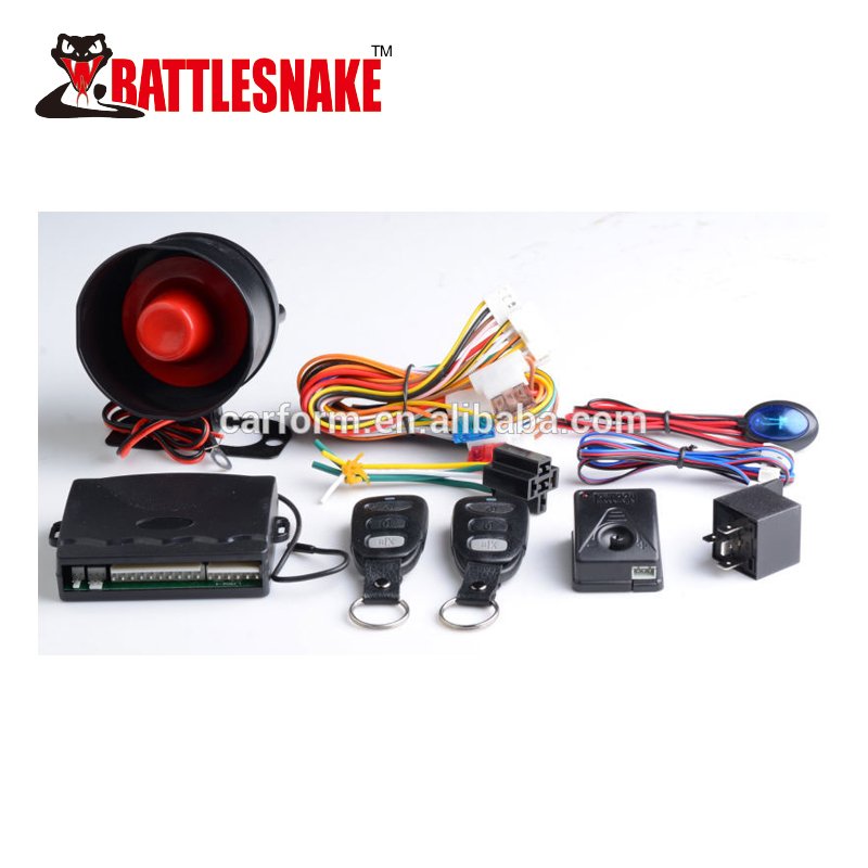 Universal Remote Control Car Alarma Para Carro Anti-hijacking One Way Car Alarm System with Remote Engine Start