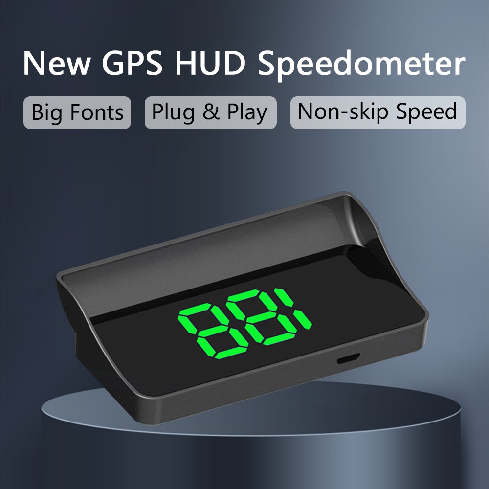Digital GPS Speedometer Universal Car Hud Head up Displays W1 With Speed MPH Overspeed Alarm HD LCD Display