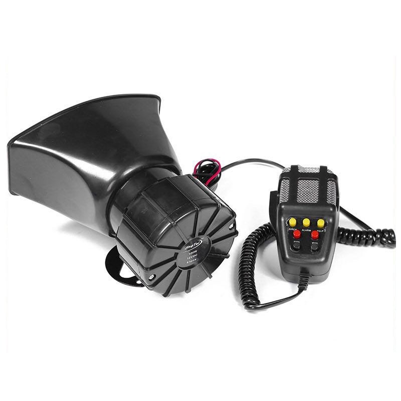 12V 7 Tone Auto Siren Horn Speaker with Microphone Car Motorcycle Ambulance Siren Alarm Horn