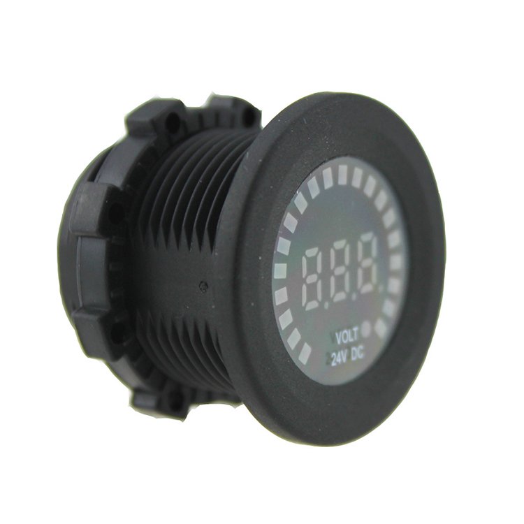 Universal 24V DC LED Digital Voltmeter Battery Monitor Real-Time Monitoring for Car Ship Truck