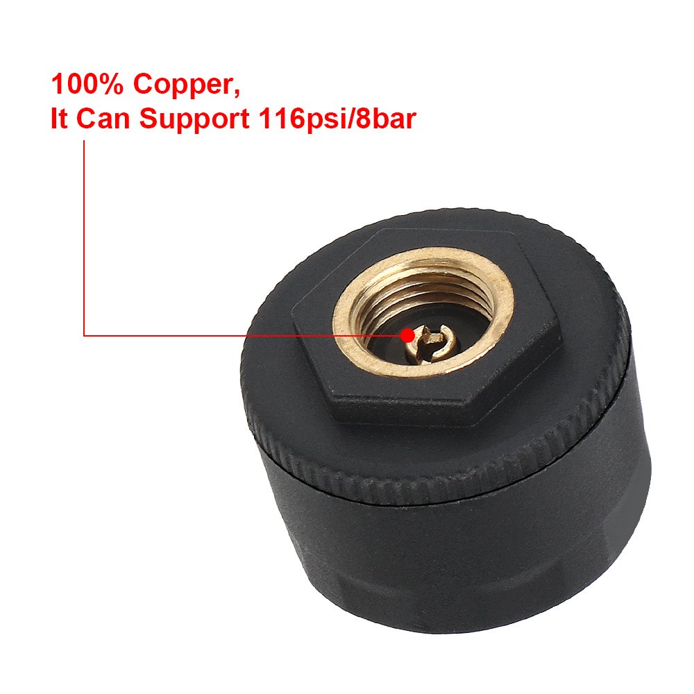 TPMS Sensor Tire Pressure Monitoring System With 6Pcs Sensors Solar Power LCD Color Screen Truck Car Tyre Pressure Range 0-8 Bar