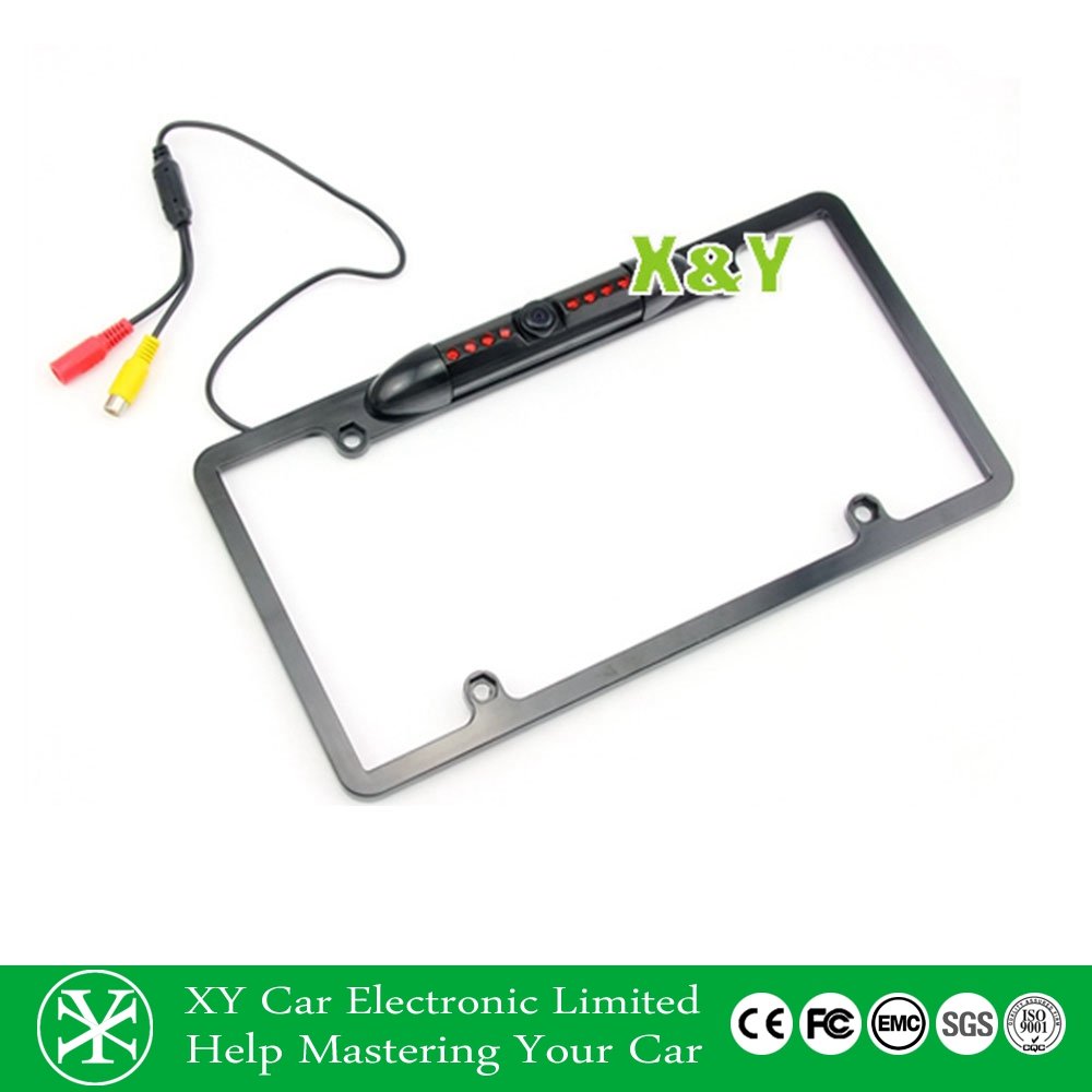 170 View Angle Reverse Aids Video Camera License Number Plate Frame USA DC 12V Universal RCA Car Parking Sensor