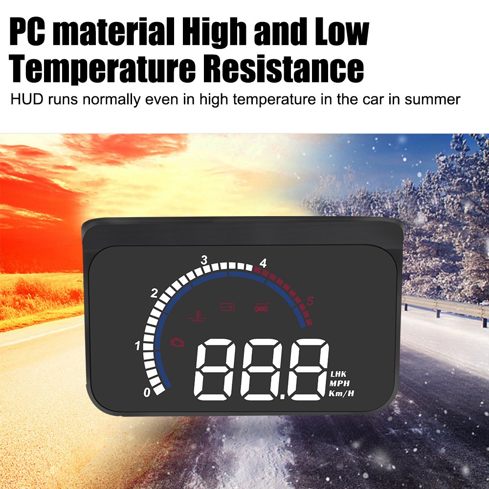 M13 HUD Car Head up Display Windshield Projector Digital Alarm Set GPS Compass Clock Speed Meter Speedometer