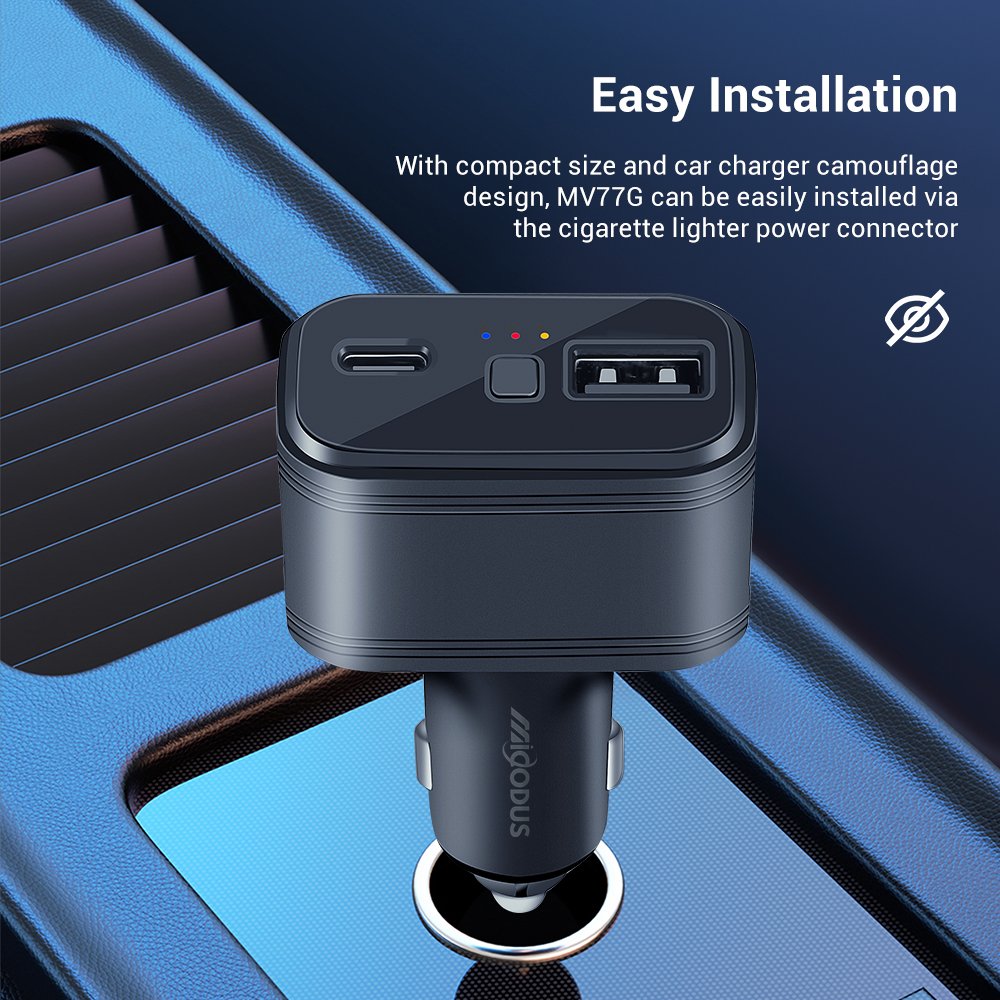 MiCODUS MV77G Plug and Play Spy Cigarette Lighter Mini Tracker Gps Car Charger 4G Vehicle Gps Tracking Device