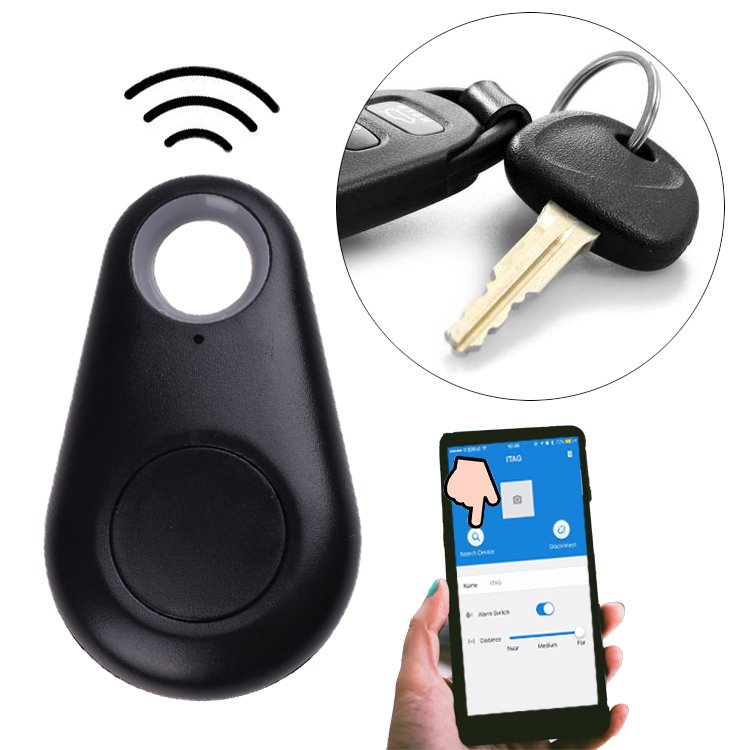 Smart Pets Alarm Tag Anti-Lost BT Tracker with Waterproof Function Kids Bag Pet Dog Cat Car Wallet Phone Keychain Finder Locator