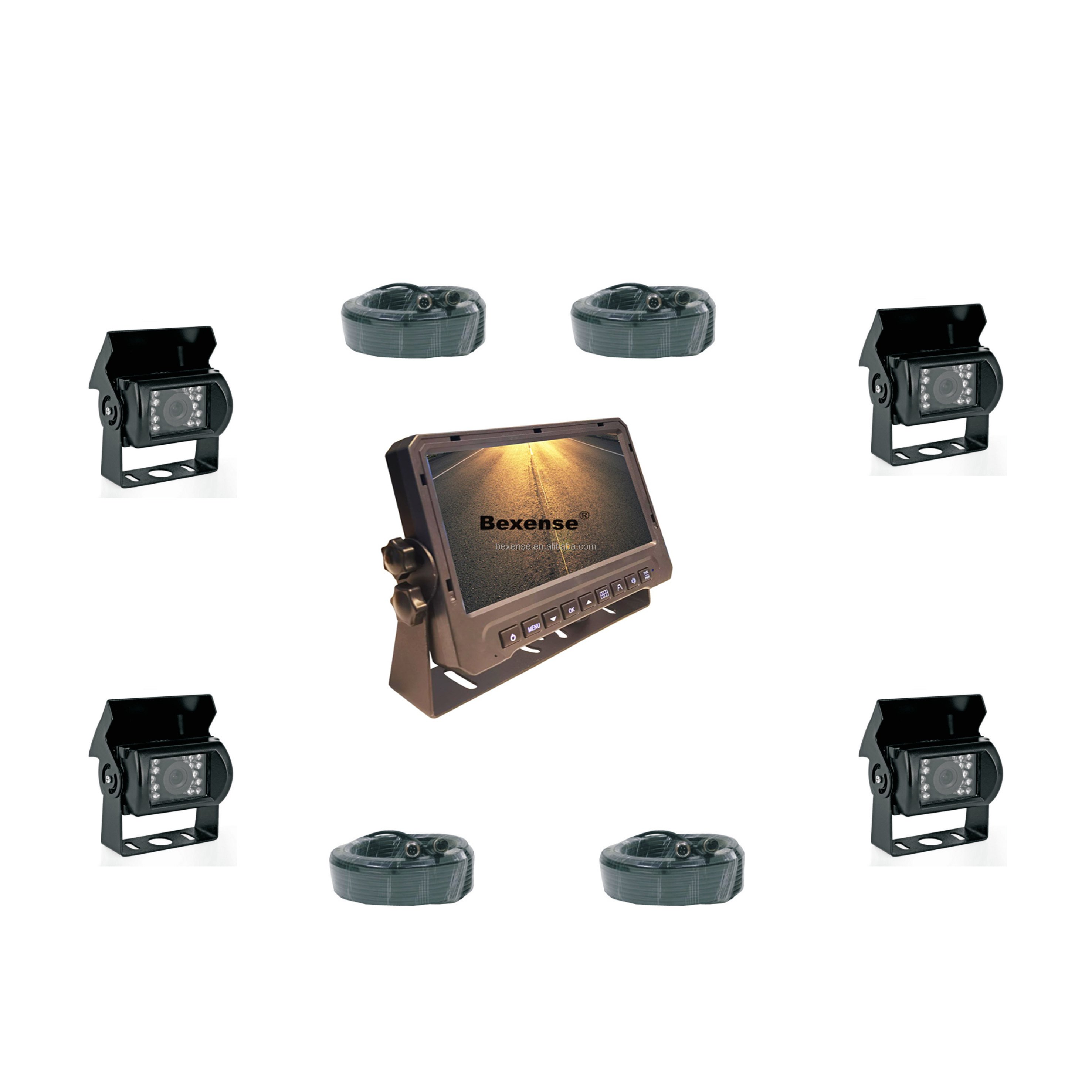 Factory Made Waterproof Adjustable Volume Combined Aural and Visual Truck Voice Alarm