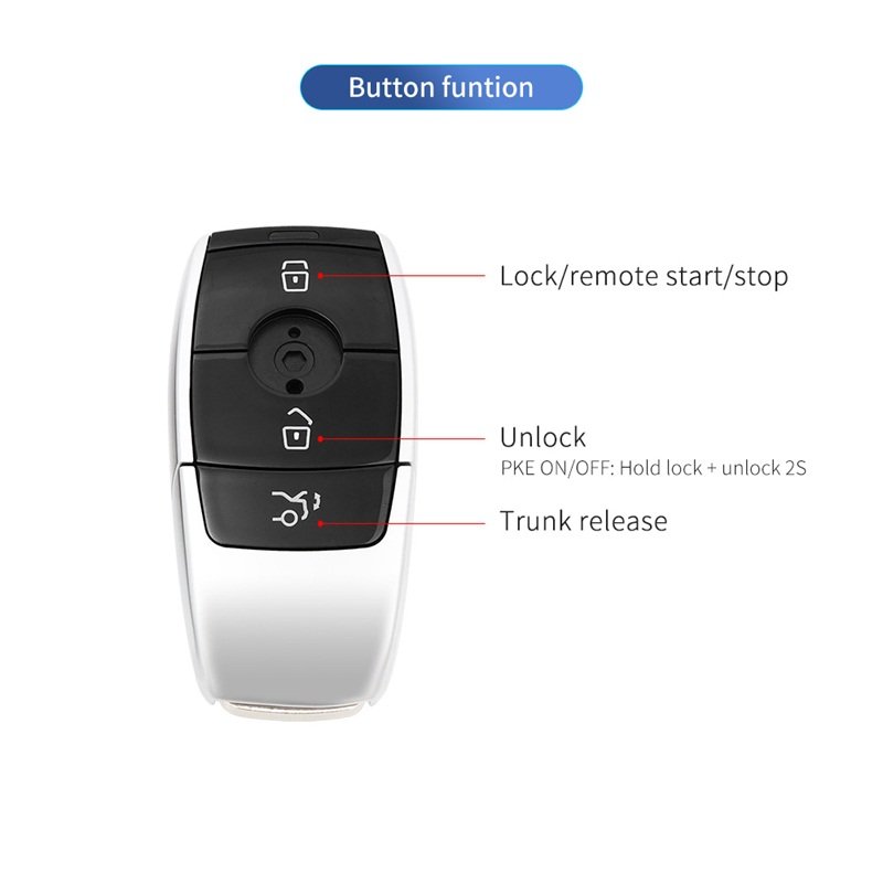 EASYGUARD CAN BUS Remote Starter Fit for benz E Class 17-20/18-20 S Class/2019 a Class with OEM/factory Engine Start Stop Button