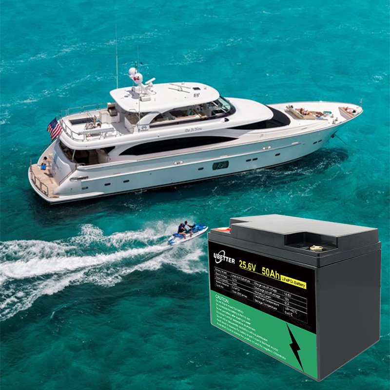 Car Truck Marine Boat Battery Motorcycle 25.6v 50ah for Marine Lead Acid Battery Automatic Yacht Batteries