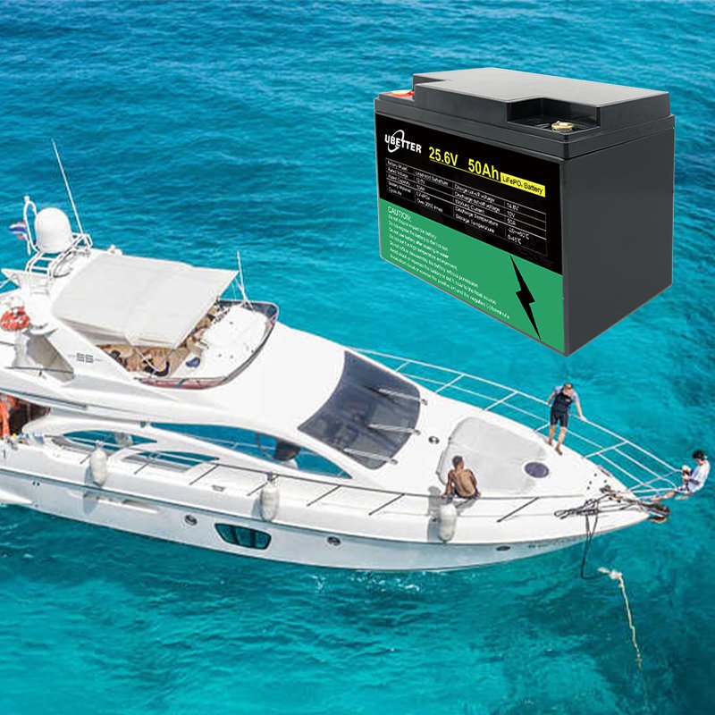 Car Truck Marine Boat Battery Motorcycle 25.6v 50ah for Marine Lead Acid Battery Automatic Yacht Batteries