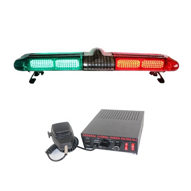 12 Volt LED Warning Strobe Light Bar Car Truck Fire Ambulance Alarm Flashing Lightbar Siren Horn Speaker Vehicle Accessory