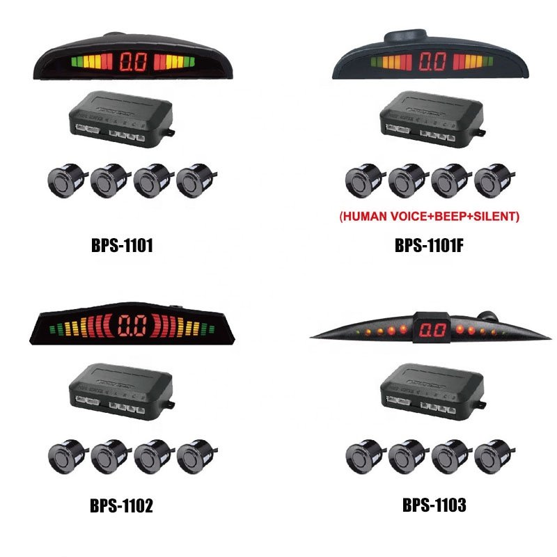 NEW Universal LED Display Car Reverse Backup Radar Buzzer Warning Alarm Kit Parking Sensor With 4 Sensors