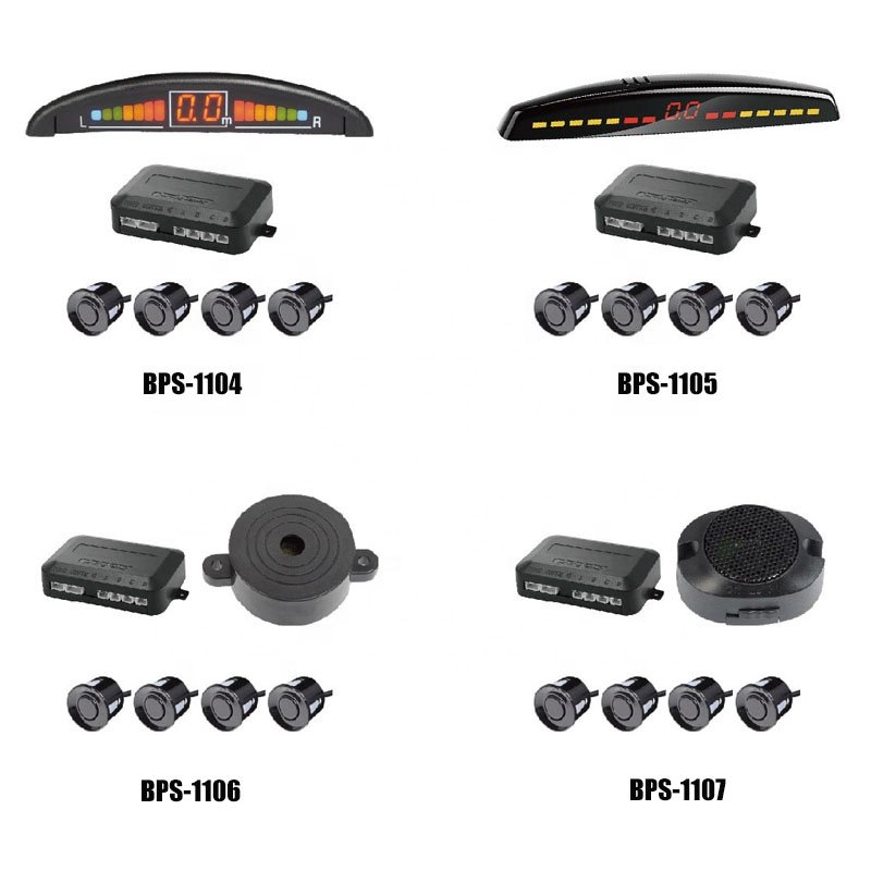 NEW Universal LED Display Car Reverse Backup Radar Buzzer Warning Alarm Kit Parking Sensor With 4 Sensors
