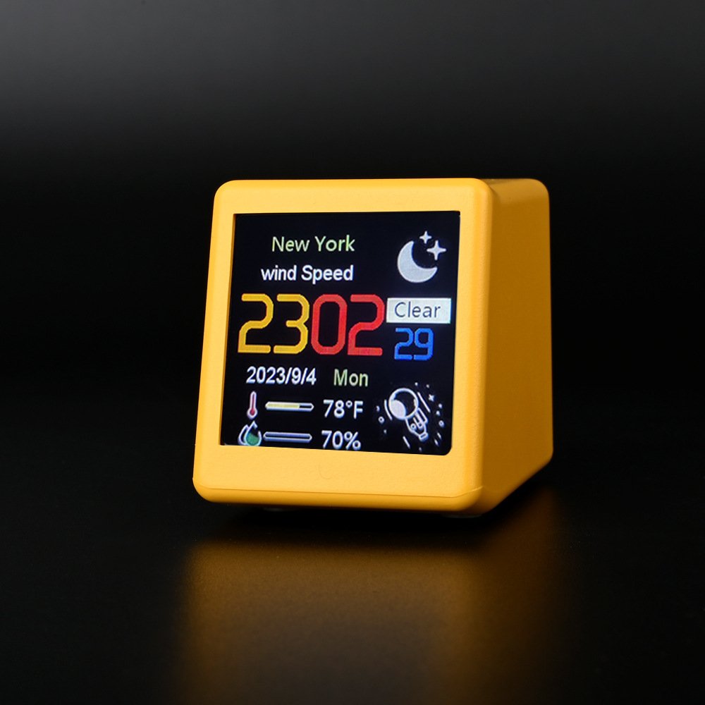 Smart WIFI Weather Forecast Station Clock Calendar Desktop Creative Digital Clock WIFI Weather Clock