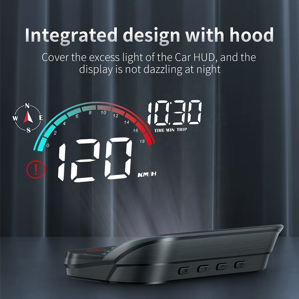 Factory HUD M22 Windshield Head up Display GPS Hud Meter Car Universal Multi-function Over-speed Alarm Car HUD