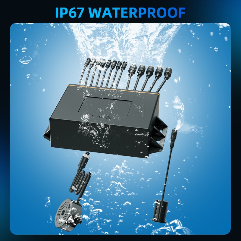 CareDrive IP67 Waterproof Ultrasonic Wave Radar Obstacle Avoidance Warning System for Wheel Loader Vehicle Fleet Management