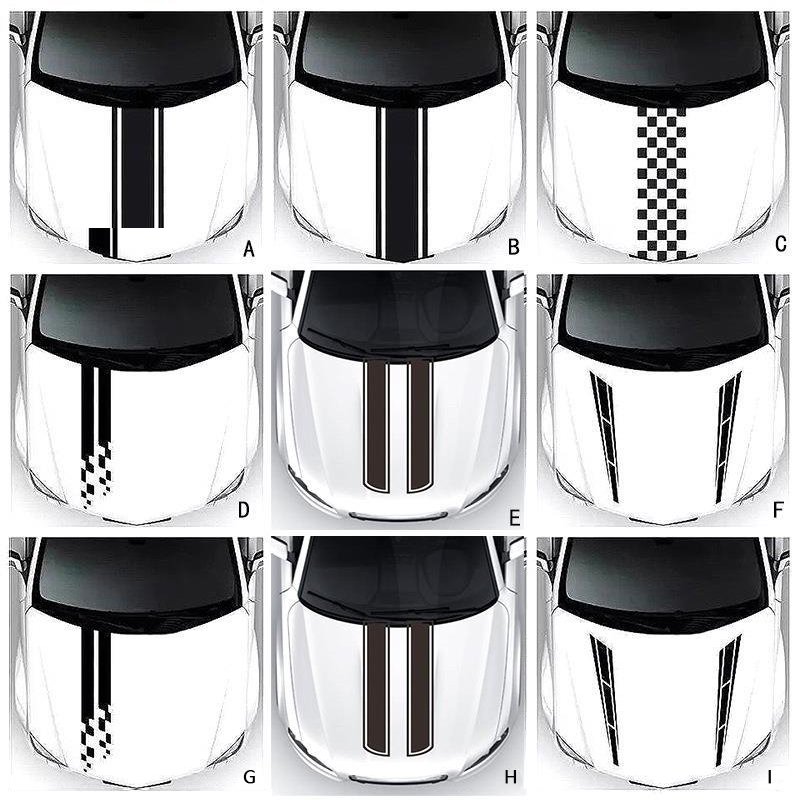 Hood Car Stickers Personalized Decals Modified Car Body Stickers Scratch Shielding Protective Stickers