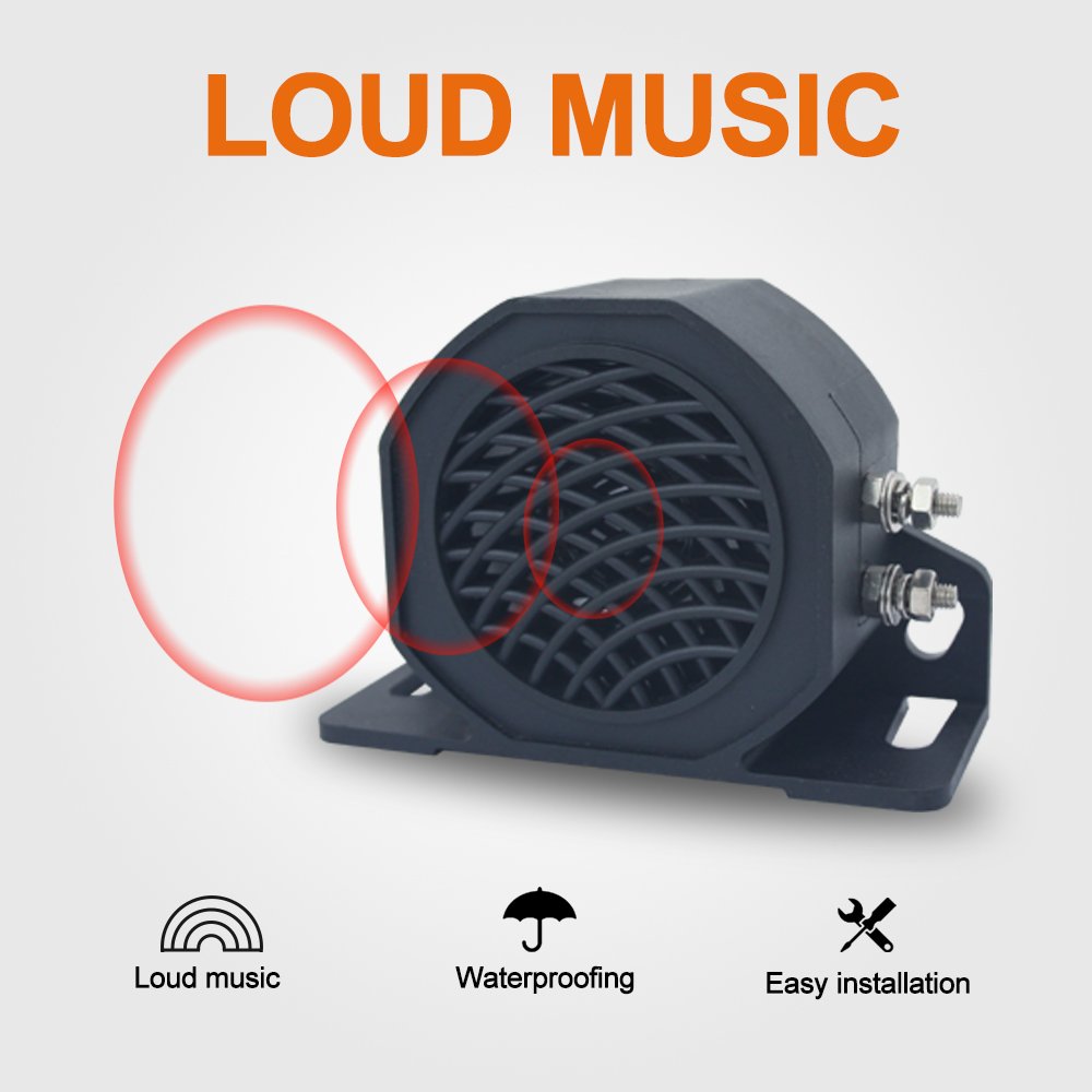 12 48V Truck Reversing Voice Back up Alarm Waterproof Reversing Alarm Horn RA302