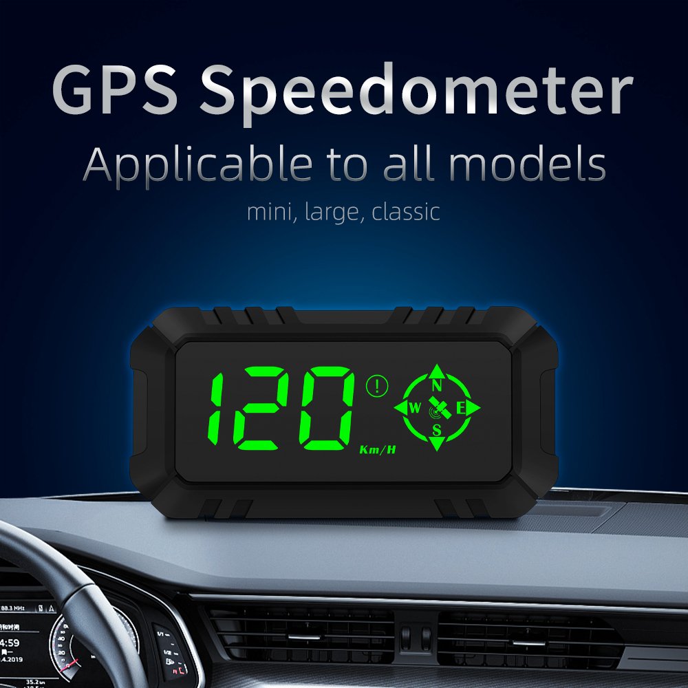 New Car HUD Car GPS Heads up Display Outdoor Off-road HD Speed Guide Panoramic Viewer Speeding Alarm Fatigue Driving Reminder