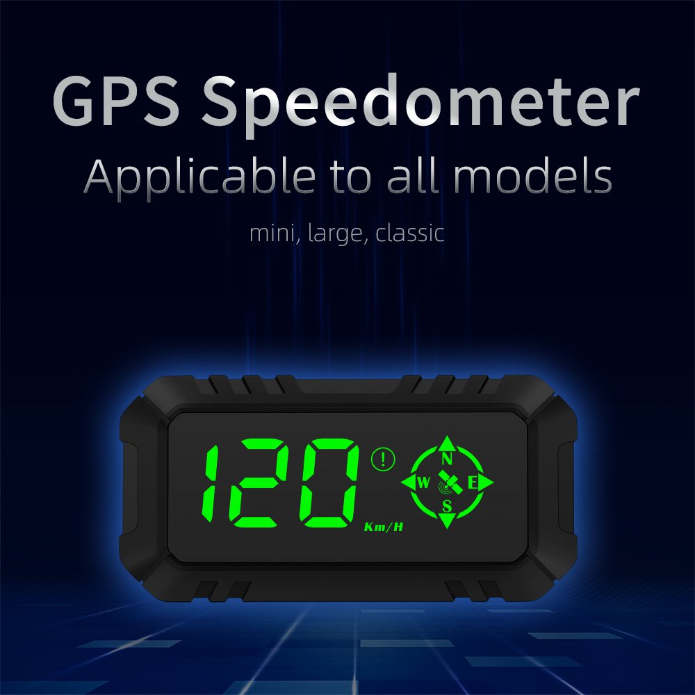 New Car HUD Car GPS Heads up Display Outdoor Off-road HD Speed Guide Panoramic Viewer Speeding Alarm Fatigue Driving Reminder