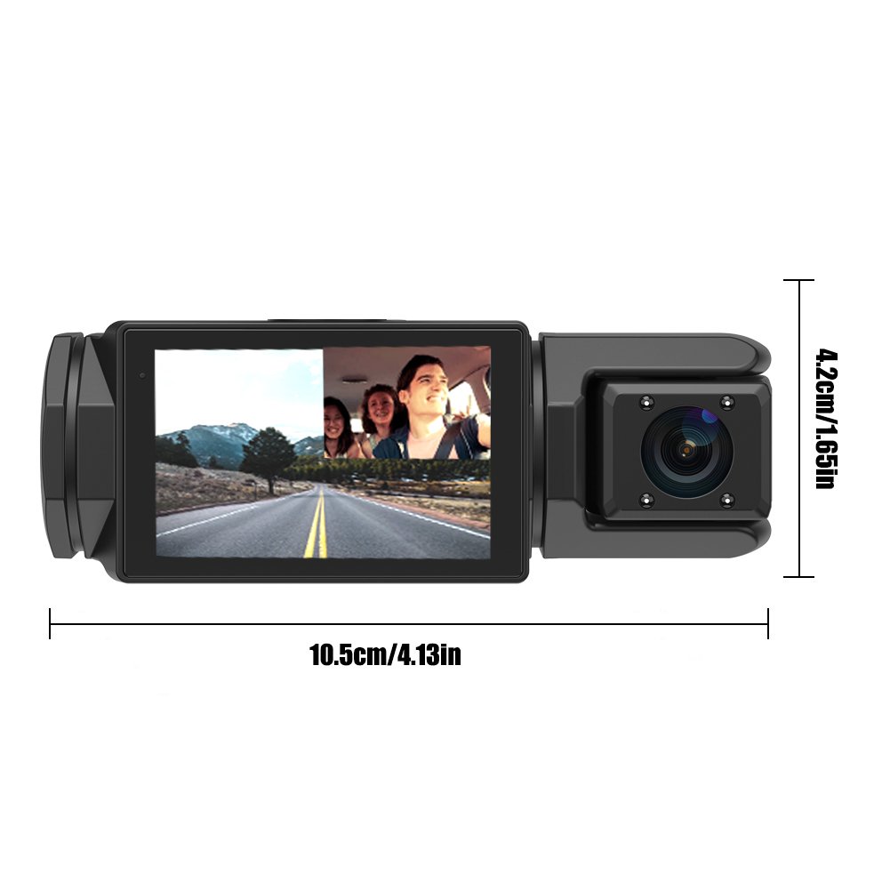 High Quality Full Hd 1080P 3 lens Camera Dashcam Wifi Car Dvr 3 in 1 Front and Back Dash Cam Cameras for Car G-sensor