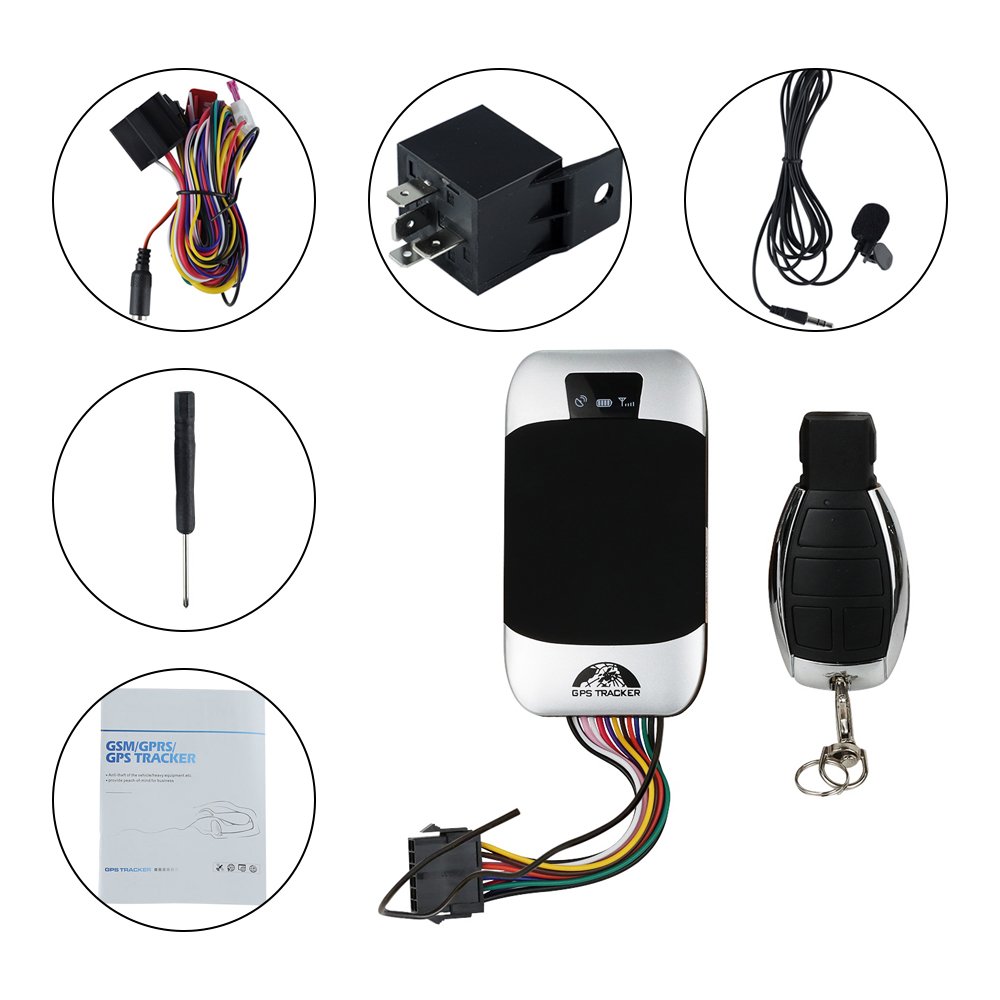 Gps for Car Vehicle Truck Motorcycle Scooter Security System Free APP Bluetooth Remote Shut off Engine Oil