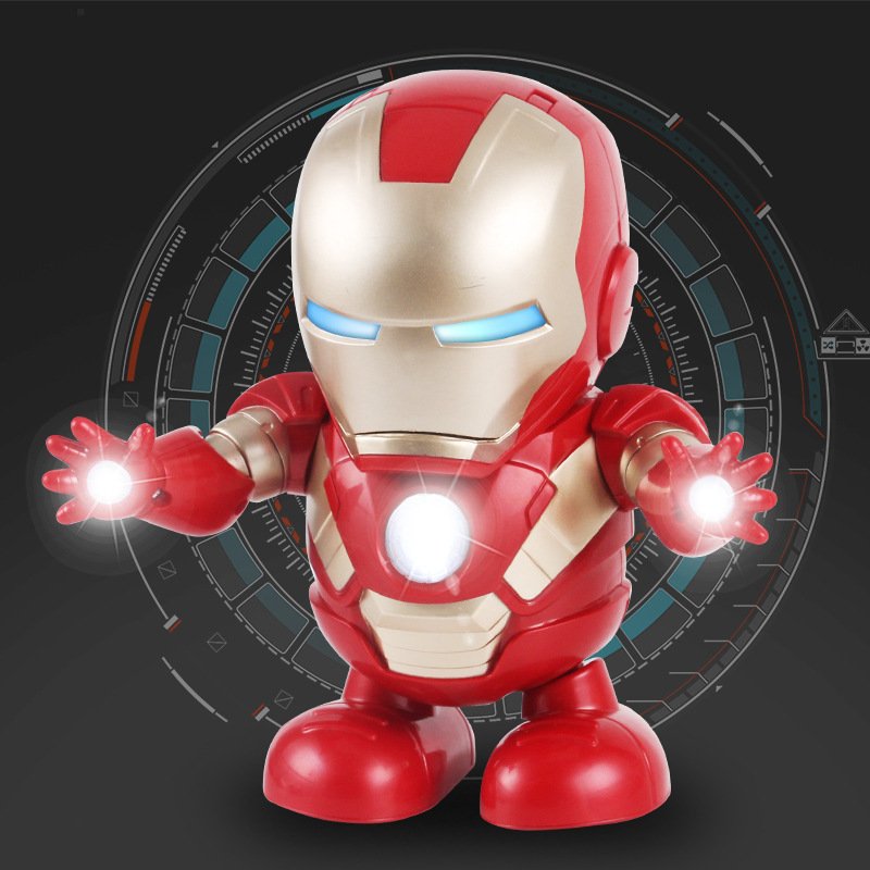 plastic Iron super man Electronic Toy Dancing deformation super man robots Light Music pcb