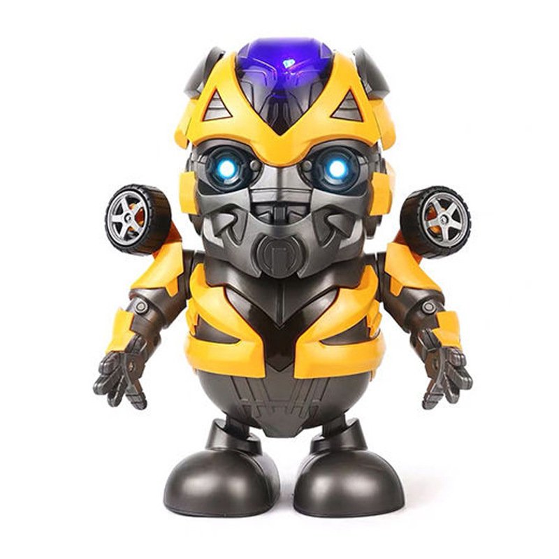 plastic Iron super man Electronic Toy Dancing deformation super man robots Light Music pcb