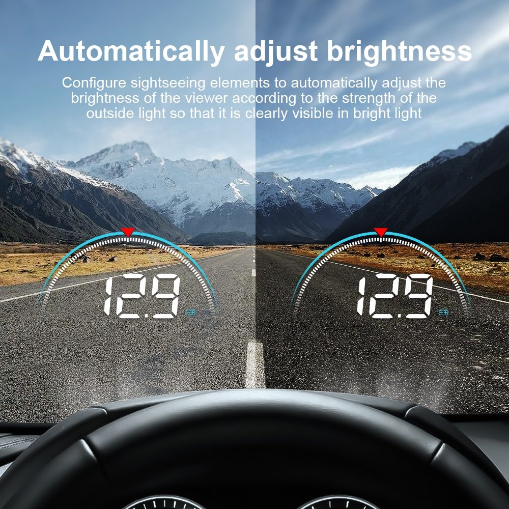 WiiYii Factory Direct Car Projector Display Head up Display Over-speed Alarm Smart Gauge M8 OBD2 Universal Car HUD