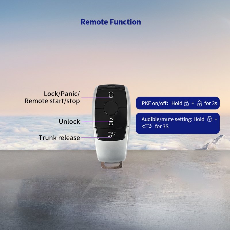EASYGUARD Plug Play PKE Remote Starter Fit for 16-22 Benz V Class W447/ 16-22 Vito W447/ 16-22 Metris Smartphone App Control
