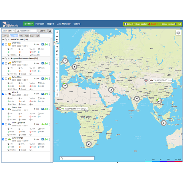 24/7 GPS Vehicle Tracking Fleet Management Software for Car Alarm & GPS Real Time Tracking Vtrack