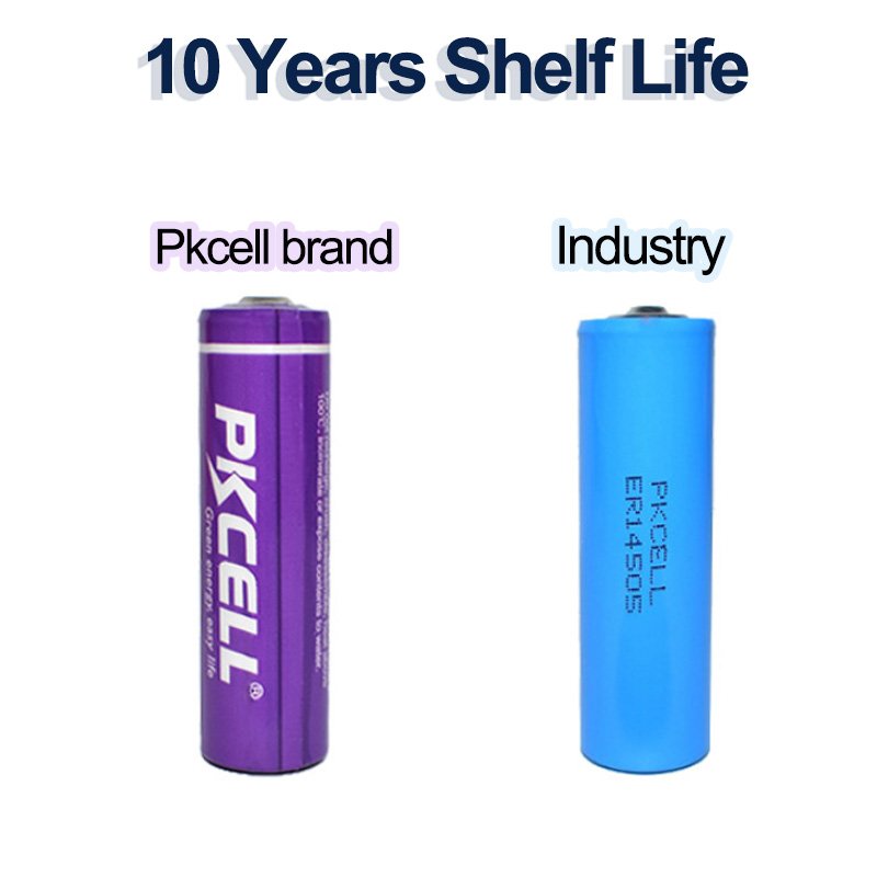 PKCELL Lithium Primary Batteries AA ER14505 LS14500 TL-5903 3.6V 2400mAh Lithium Battery