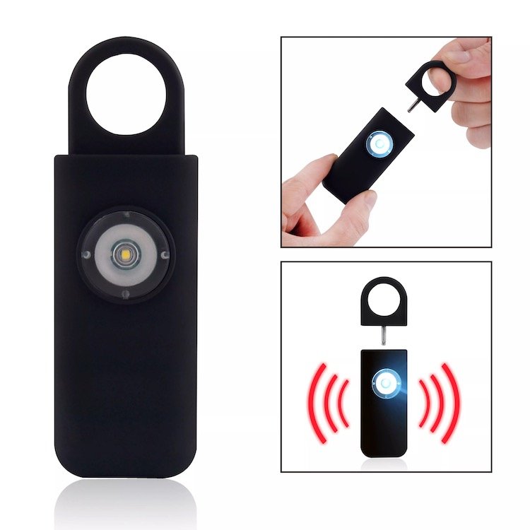Top1 Sales Women Self Defense 130db Flashlight Personal Security Alarm Keychain Personal Safety Siren
