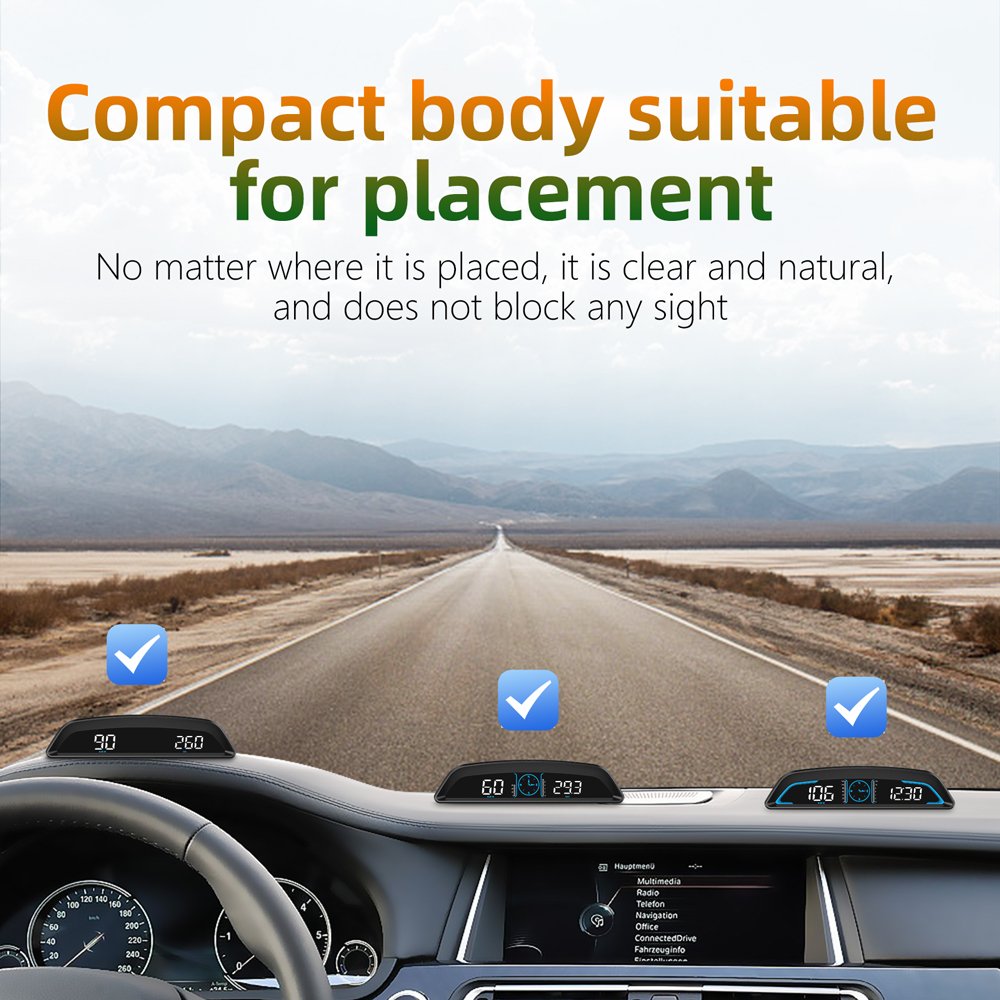 Universal Auto GPS Gauge G3 Head up Display Car Gauge Speedometer With Over Speed Alarm for All Car