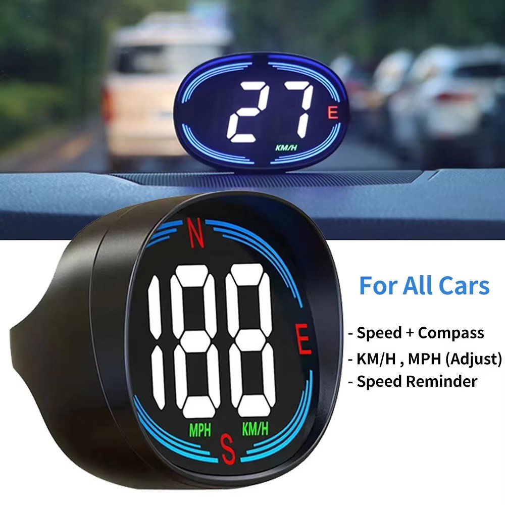 H2 HUD Head up Display GPS Digital Speedometer for Car Speed Gauge Meter MPH KM/H USB Plug&Play Auto Electronics Devices