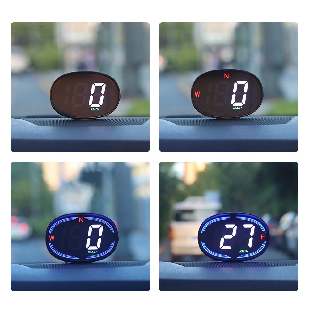 H2 HUD Head up Display GPS Digital Speedometer for Car Speed Gauge Meter MPH KM/H USB Plug&Play Auto Electronics Devices