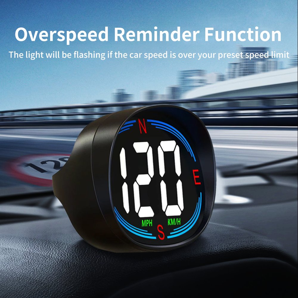H2 HUD Head up Display GPS Digital Speedometer for Car Speed Gauge Meter MPH KM/H USB Plug&Play Auto Electronics Devices