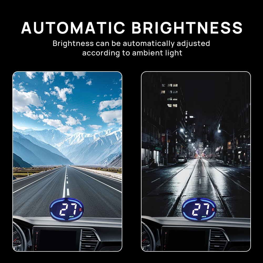 H2 HUD Head up Display GPS Digital Speedometer for Car Speed Gauge Meter MPH KM/H USB Plug&Play Auto Electronics Devices