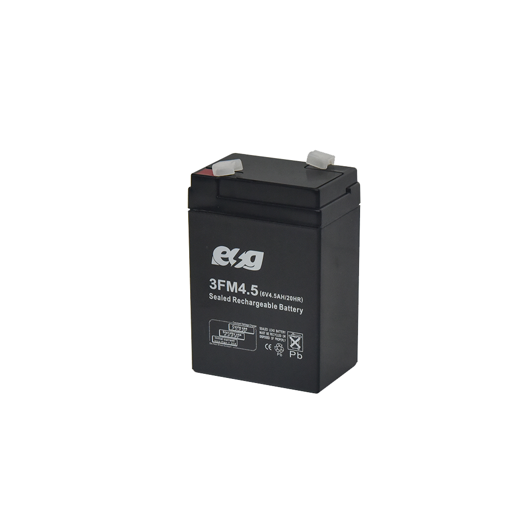 ESG Solar Energy 6v 5ah Black Sealed Lead Acid Rechargeable Deep Cycle Long Life Battery AGM