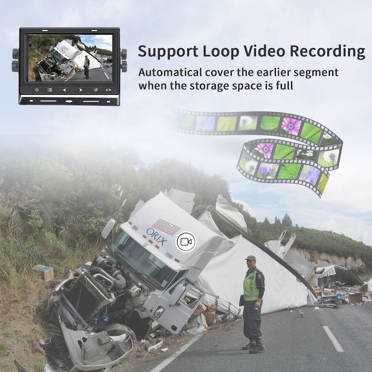 Factory Wholesale Dvr Recorder Split Screen Monitor Ir Wireless Camera Android IPS Universal Screen for Cars Support Dashboard