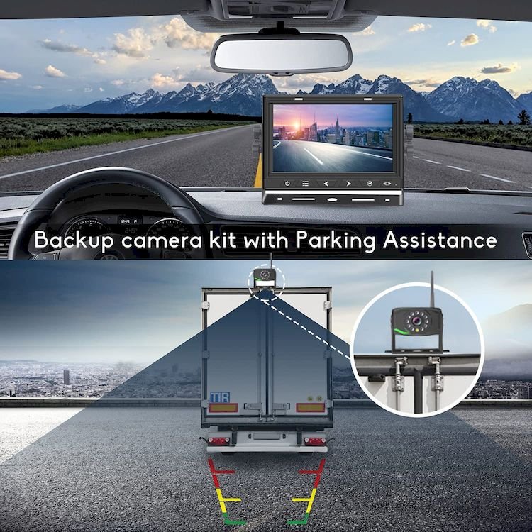Factory Wholesale Dvr Recorder Split Screen Monitor Ir Wireless Camera Android IPS Universal Screen for Cars Support Dashboard