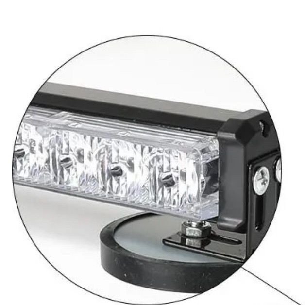 COB LED Beacon Flash Warning Car Light Bar 15 Modes Styling High Low Beam Yellow Red Blue Emergency Fog Work Lamp signal Lamp