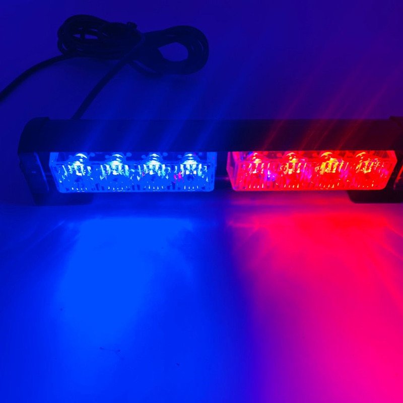 COB LED Beacon Flash Warning Car Light Bar 15 Modes Styling High Low Beam Yellow Red Blue Emergency Fog Work Lamp signal Lamp